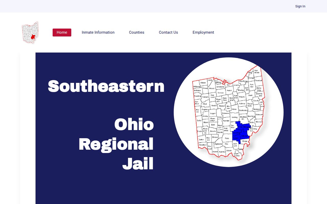Southeastern Ohio Regional Jail five-county release and facility information
